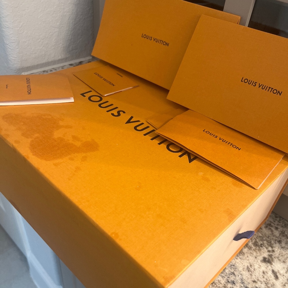 Louis Vuitton box and tag holders